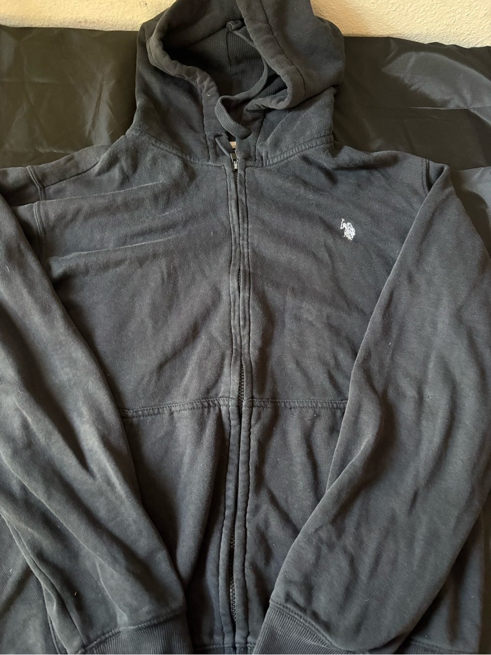 Polo by Ralph Lauren Black Full-Zip Hooded Sweatshirt